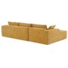 2 Pices Free Combination Minimalist Style Modular Sectional, Wrinkle Resistant Couch Set L Shaped Compressed Sofa For Living Room - Yellow - Image 7