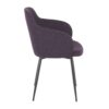 Boyne - Contemporary Chair (Set of 2) - Black / Purple - Image 3