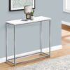 Accent Console Table For Entryway, Contemporary - White - Image 3