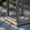 Candle Lantern Decorative, Hurricane Lantern Holder Decor For Indoor Outdoor, Home Garden Wedding - Ivory - Image 9