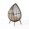 Cutter Teardrop Patio Chair With Water Resistant Cushion - Multi / Brown / Beige - Image 7