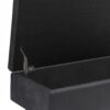 Owen - Small Rectangular Storage Ottoman - Distressed Black - Image 6