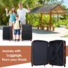 Hardshell Luggage Sets 4 Pieces + Bag Spinner Suitcase With Tsa Lock Lightweight - 16" / 20" / 24" / 28" Luggages - Black / Brown - Image 7
