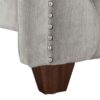 Marcella - King Upholstered Shelter Headboard Bed Set - Silver Gray - Image 5