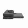 Human Dog Bed, Lazy Sofa Couch, Multifunctional Foldable Sofa Bed, 3 In 1 Teddy Fabric Sleeper Sofa Bed For Living Room Guest Bed, Playroom - Gray - Image 16