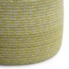 Bayley - Round Braided Pouf - Muted Yellow / Natural - Image 4