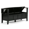 Adams - Entryway Storage Bench - Black - Image 4