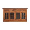 Large Glazed Sideboard - Chestnut - Image 9