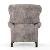 Accented Push Back Recliner Chair With Rolled Arms, Cocooning Comfort - Brown Gray - Image 7