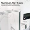 Semi Frameless Double Sliding Shower Door With 6Mm Sgcc Tempered Glass - Chrome - Image 5