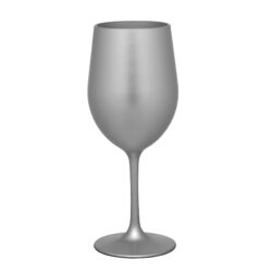 Leadingware Acrylic Wine Glasses (Set of 4), Bpa Free, Unbreakable, 12Oz - Silver