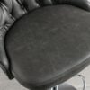 Swivel Barstools Adjusatble Seat Height From 25-33", Modern Upholstered Chrome Base Bar Stools With Backs Comfortable Tufted For Home Pub And Kitchen Island - Dark Gray - Image 12