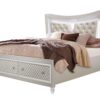 Cross - Queen Bed With LED, Glam - Champagne - Image 2