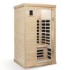2 Person Far Infrared Hemlock Indoor Sauna Room - Natural - Image 2