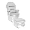 Madison - Glider And Ottoman - White - Image 3