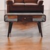 Curved Coffee Table - Walnut - Image 9