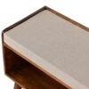 Nordic Storage Bench - Chestnut / Mud Linen - Image 6