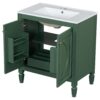 30" Bathroom Vanity With Sink, 2 Doors With Shelf, Soft Close Door Hinges, Vintage Style - Green - Image 14