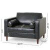 Sophisticated - Club Chair With Birch Wood Legs - Black - Image 3