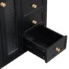 Bathroom Vanity With Two Soft Close Doors, Adjustable Shelves And Three Drawers - Black - Image 17