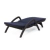 Mikael - Outdoor Chaise Lounge With Cushion - Dark Brown - Image 15