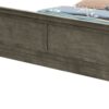 King Bed Panel Sleigh - Gray - Image 4