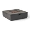 Modern Square Iron Fire Pit With 50, 000 Btu Output - Dark Gray - Image 10