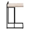 Accent Table, C - Shaped, Contemporary And Modern - Taupe - Image 2