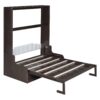 Queen Size Murphy Wall Bed With Cushion, Space Saving Design, And Construction - Espresso - Image 2