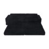Modern Minimalist Style L Shape Modular Sectional Sofa - Black - Image 9