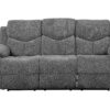 Kalen - Chenille Sofa With Drop Down Table - Gray - Image 3