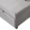 Stylish Folding Ottoman Sofa Bed With Multifunctional Design - Gray - Image 12