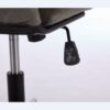 Oversize Seat Cirss Cross Chair With Wheels, Elegant Design Computer Chair, Adjustable Height 360 Degree Rolling Swivel Home Office Chair For Small Space, Dressing Room, Living Room - Dark Gray / White - Image 11
