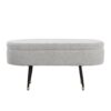 Harvey - Contemporary Storage Bench - Black / Light Gray - Image 2