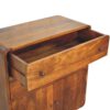 Curved Nordic Charm Cabinet - Brown - Image 8