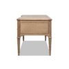 Dauphin - Gold Accent 5 Drawer Executive Desk - Natural Brown - Image 5