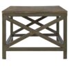 Industrial Cross Metal Coffee Table - Pewter - Image 9