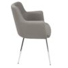 Andrew - Contemporary Dining / Chair (Set of 2) - Chrome / Gray - Image 3
