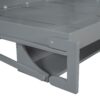 Full Size Murphy Bed With Hydraulic Lift & Desk Design - Gray - Image 9