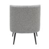 Fran - Contemporary Slipper Chair - Black / Light Gray - Image 4