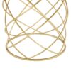 Contemporary Golden Side Table With Top And Metal Frame - Natural / Gold - Image 14