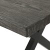Rolando - Outdoor Aluminum Dining Table With Steel Frame - Gray / Black - Image 11