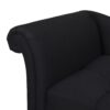 Harrison - Tufted Roll Arm Chaise Lounge - Jet Black - Image 8