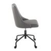 Marche - Contemporary Adjustable Office Chair With Casters - Black / Gray - Image 2