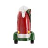 Christmas Plastic / Resin Camper With Mr & Mrs Santa Tea Time LED / Water Spinning / 2 Way Switch, 3*AA Required - Red - Image 6