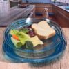 Designer Swirl 12" Acrylic Dinner Plates (Set of 4) Unbreakable Plates Bpa Free And Dishwasher Safe - Blue - Image 2