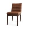 Upholstered Dining Chairs With Rubber Legs (Set of 2) - Cognac Brown - Image 5