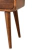 Mini Curved Nightstand - Beige Brown - Image 8