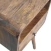 Mini Curve Open Nightstand, 1 Drawer - Natural - Image 6