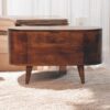 Curved Blanket Box - Walnut - Image 10